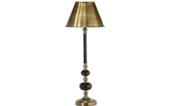 Abbey Lampfot 50cm Svart/Antikmässing