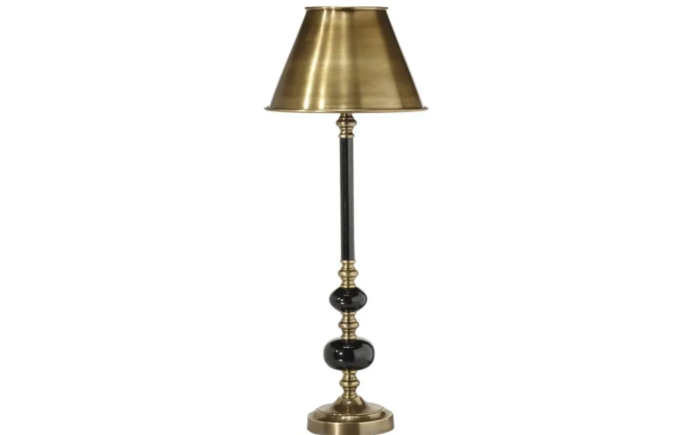 Abbey Lampfot 50cm Svart/Antikmässing