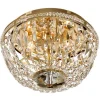 Adelsö Kristallplafond Ø33cm Mässing