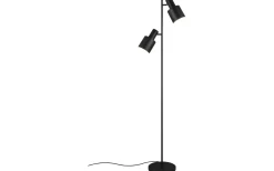 Agudo Golvlampa 2xE27 mattsvart