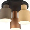 Agudo Plafond 3-delad E27 flerfärgad