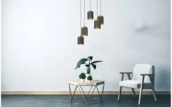 Albariza Taklampa 70cm Cappuccino/Guld