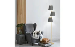 Almeida 2 Golvlampa 167cm Borstad Mässing