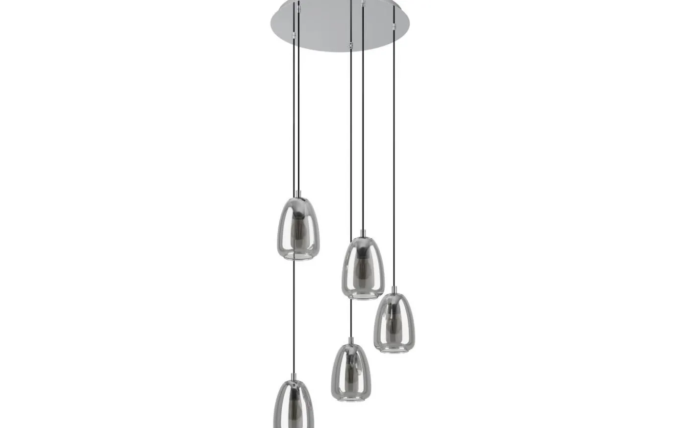 Alobrase Taklampa 54cm Svart Rök