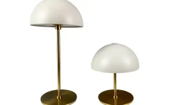 Along Uppladdningsbar Bordslampa 12/20cm 2 styck Beige/Mässing