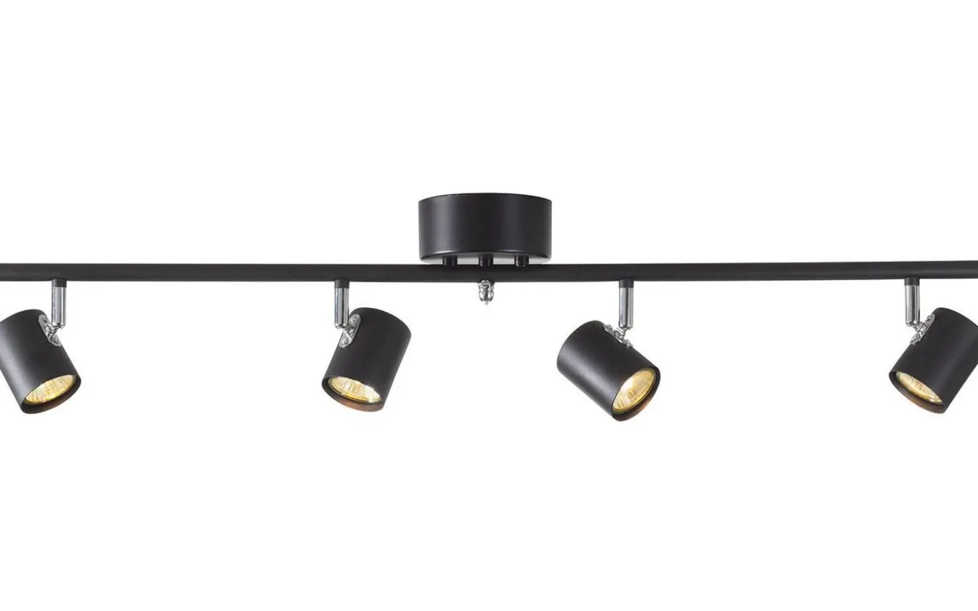 Alpha Takspotlight 83cm 4xGU10 Svart