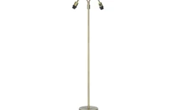 Amy Tvåarmad Golvfot 150cm Antikmässing