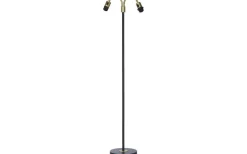 Amy Tvåarmad Golvfot 150cm Svart/Mässing