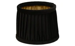 Anastacia Plisserad Lampskärm Ø17cm Svart