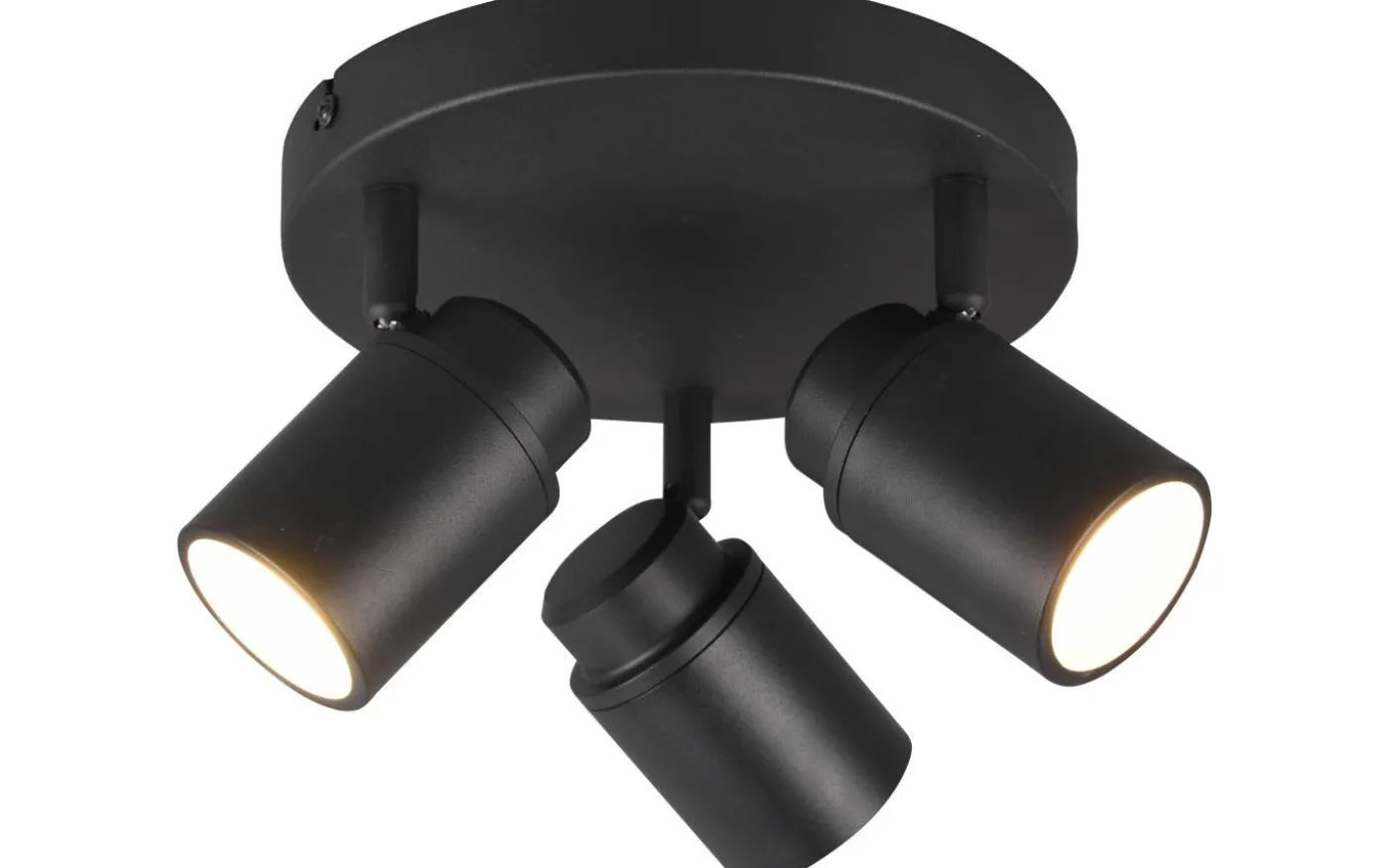 Angelo H2O Spotlight 3-delad GU10 mattsvart IP44