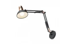 Ante Vägglampa Svart/Koppar E27