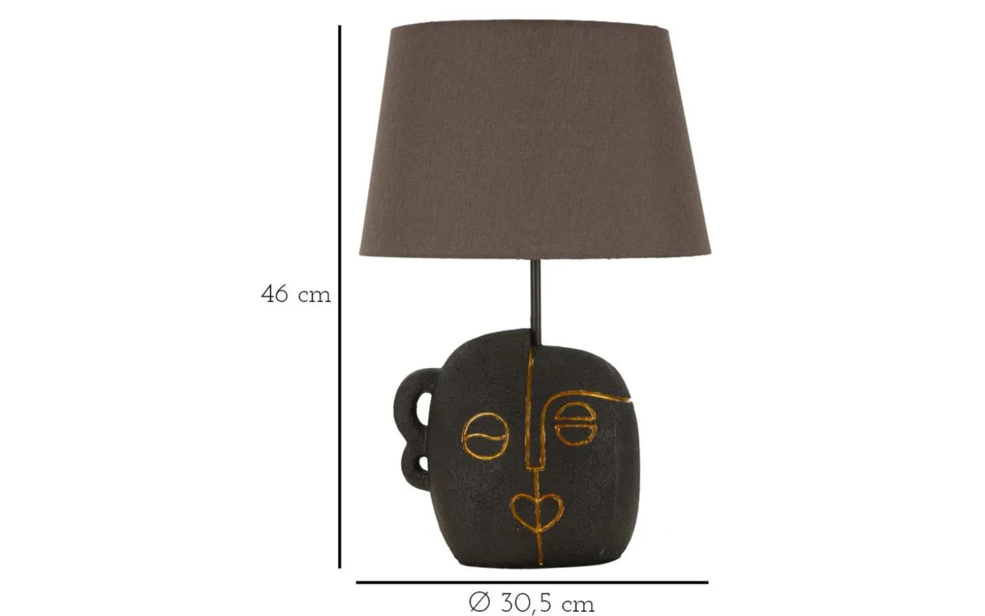 Arco Bordslampa 46cm Brun
