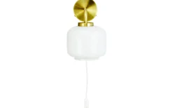 Arp Vägglampa Opal/Mässing