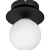 Art Deco Badrumslampa Svart/Vit IP44