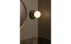 Art Deco Vägglampa/Plafond Grön/Vit IP44