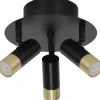 Artemis Takspotlight 23cm Svart/guld
