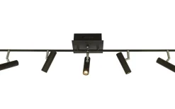 Artic Takspotlight 106cm LED 5x6W 3000K Svart/Krom