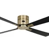 Astro 105cm Takfläkt Mässings Motor, Svarta/Körsbärs Blad