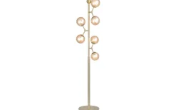 Atom Golvlampa 155cm Antik Mässing/Amber