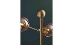 Atom Golvlampa 155cm Antik Mässing/Amber