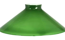 August Glasskärm Grön Till Skomakarelampa 25cm