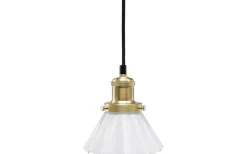 August Veckad Fönsterlampa 15cm Mässing/Opal