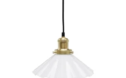 August Veckad Fönsterlampa 25cm Mässing/Opal
