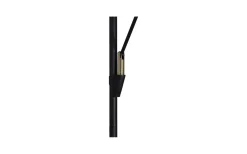 Barone 2L Golvlampa 1,8m LED CCT 27W+7W Dimbar Svart/Mässing