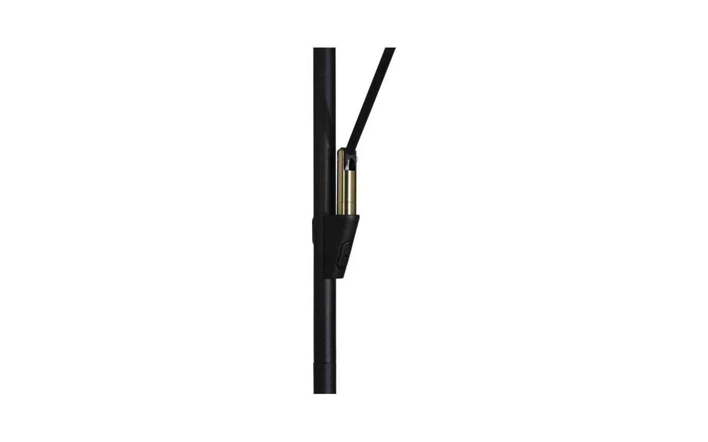 Barone 2L Golvlampa 1,8m LED CCT 27W+7W Dimbar Svart/Mässing