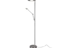 Barrie Golvlampa LED i borstat stål