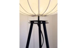 Base Tripod Golvlampa 125cm Matt Svart/Vit