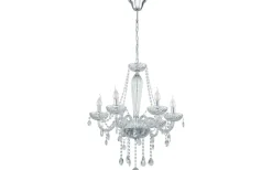 Basilano Kristallkrona 6-Arm 72cm Krom