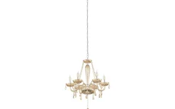 Basilano Kristallkrona 6-Arm 72cm Konjak