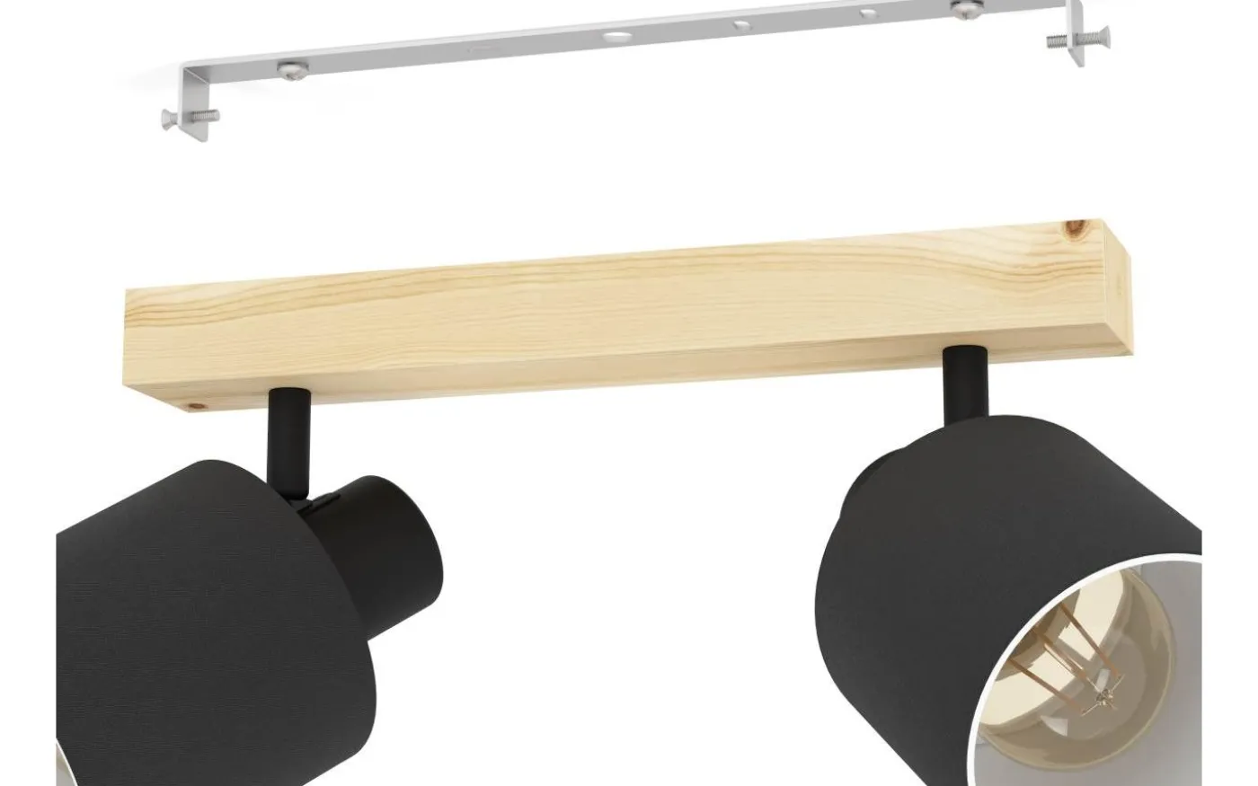 Batallas Takspotlight 30cm Svart