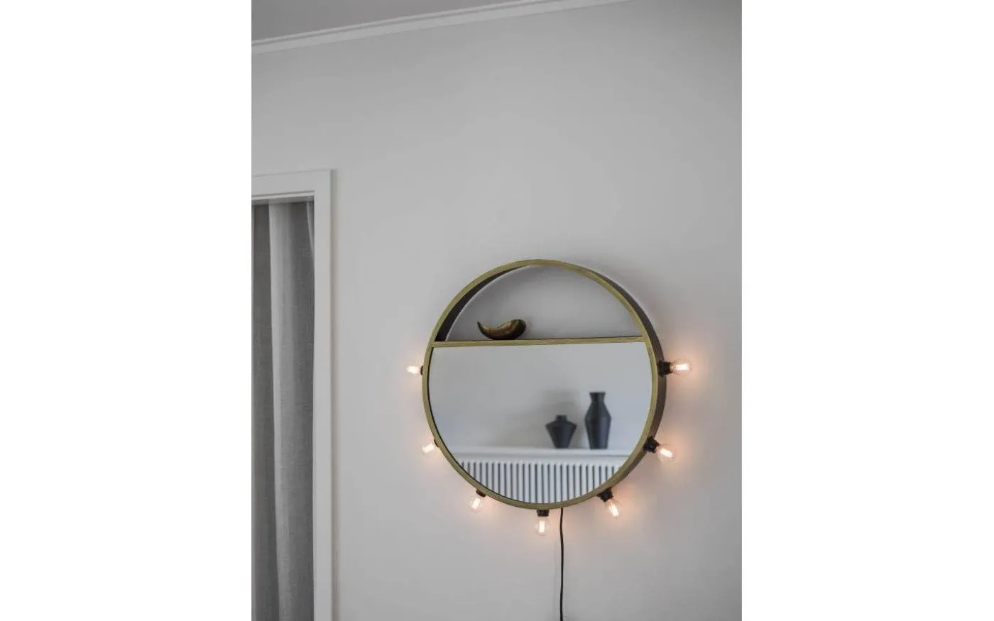 Bea Spegellampa 45cm Svart/Guld