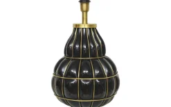 Beatrice Lampfot 50cm Svart/Mässing