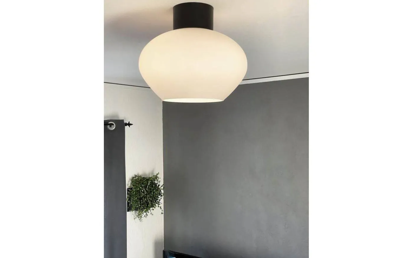 Bell Plafond 35cm Svart/Vit