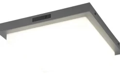 Bermejo Plafond LED 30x30cm antracit IP54