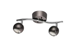 Bimeda Takspotlight 37cm GU10 LED 3000K 2x2,8W Nickel