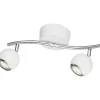 Bimeda Takspotlight 37cm GU10 LED 3000K 2x2,8W Vit