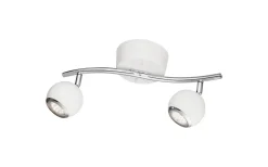 Bimeda Takspotlight 37cm GU10 LED 3000K 2x2,8W Vit