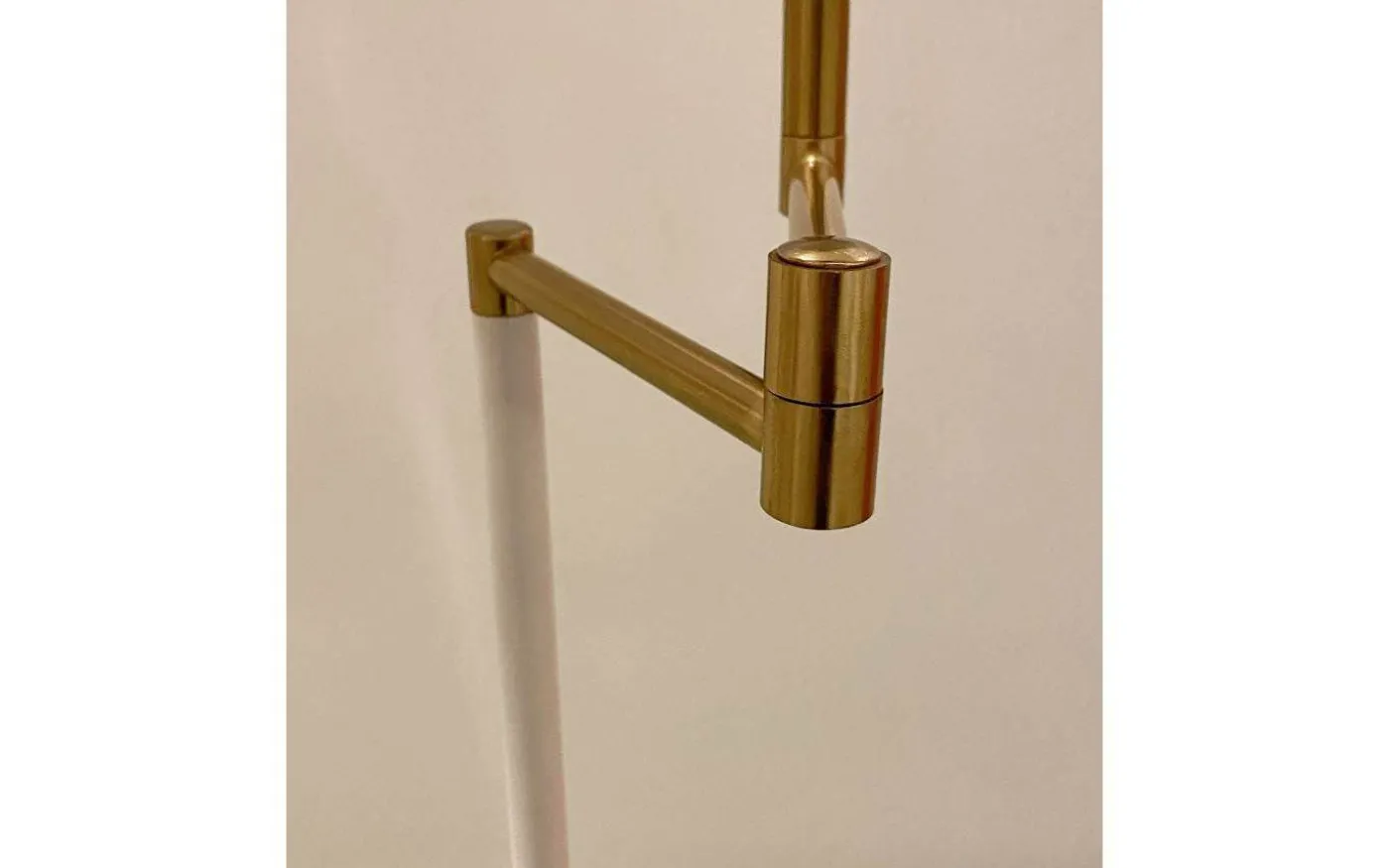 Birka Golvlampa 155cm Vit/Mässing