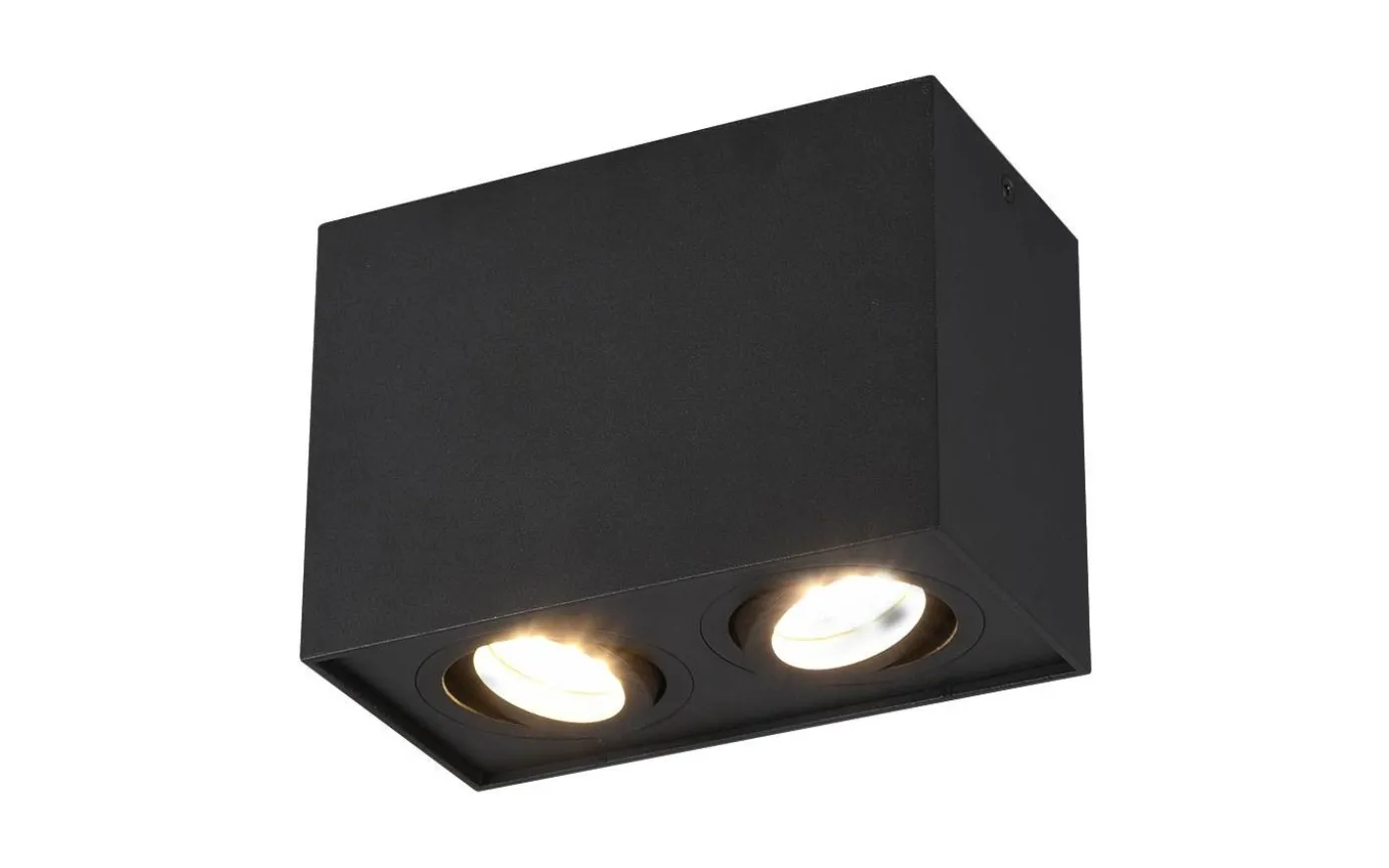 Biscuit Takspotlight 2-delad GU10 mattsvart