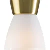 Bizzo Plafond 17cm Mässing/Opal