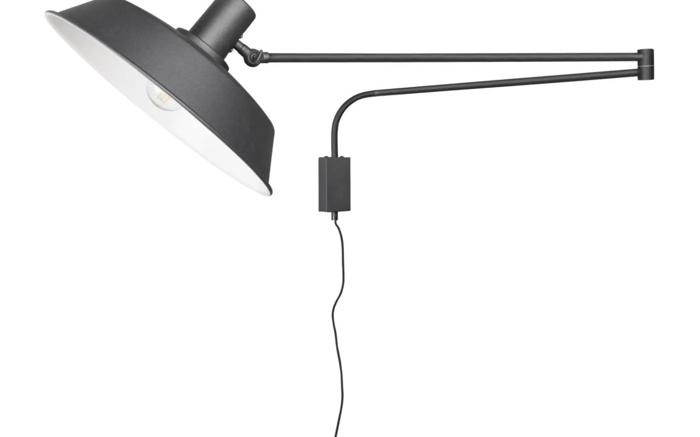 Bolder Vägglampa E27 mattsvart