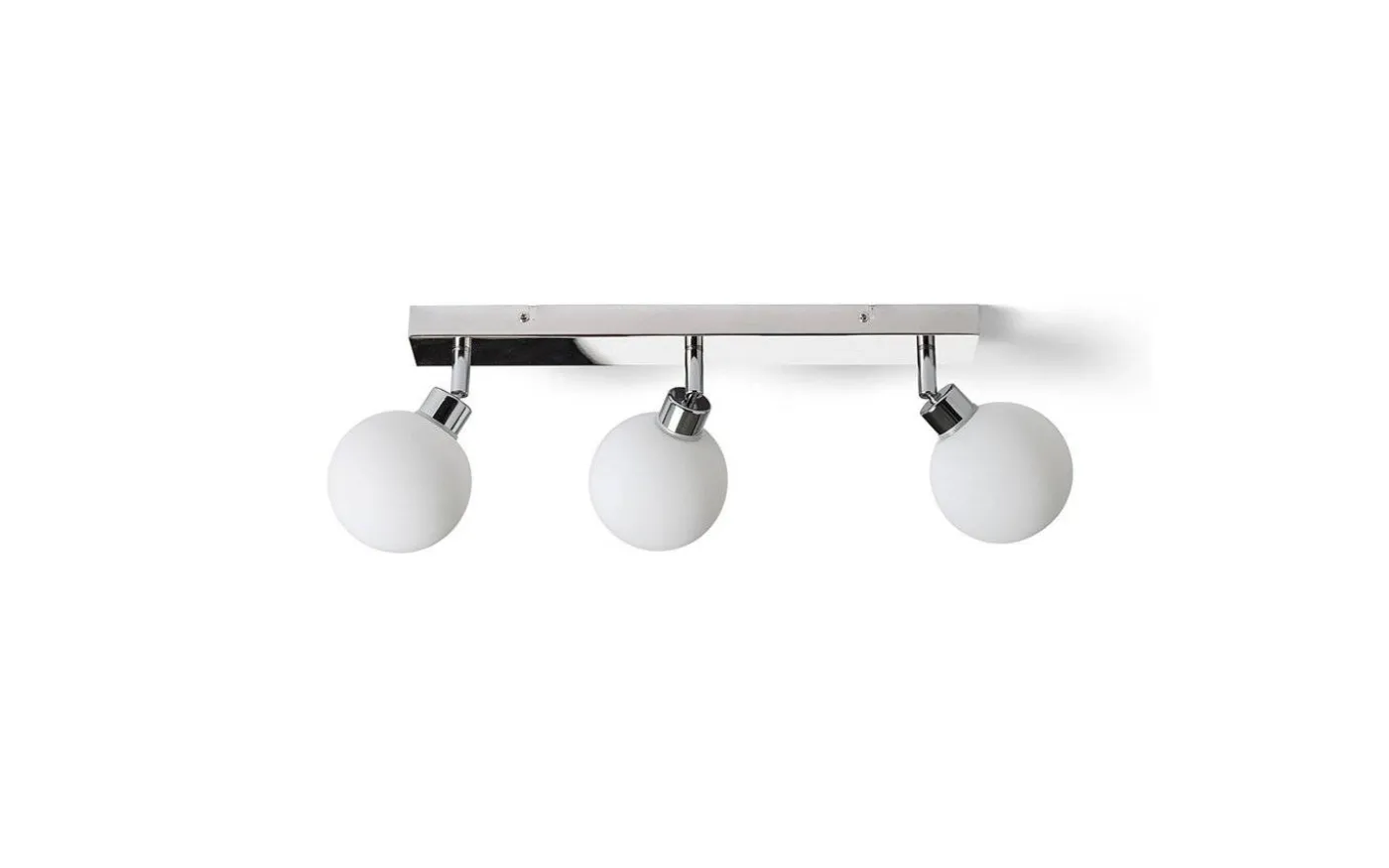 Bolly III Plafond 43cm Opal/Krom IP44