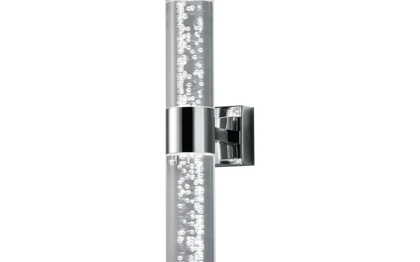 Bolsa H2O Vägglampa LED 2-delad krom/bubbelglas IP44