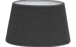 Boucle Lampskärm Oval 30cm Antracitgrå