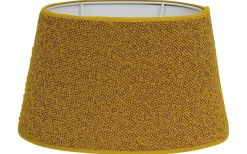 Boucle Lampskärm Oval 20cm Guldgul