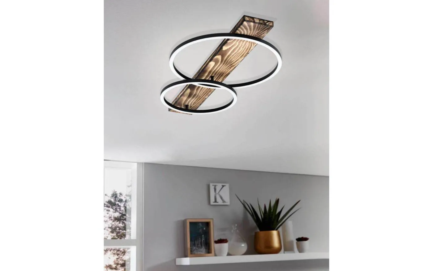 Boya Plafond 78cm 2L LED 24W 3000K Rustik